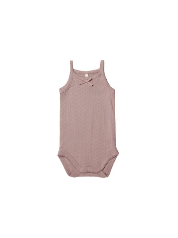 Quincy Mae Lilac Pointelle Tank Bodysuit