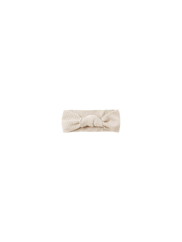 Quincy Mae Natural Ribbed Knotted Headband