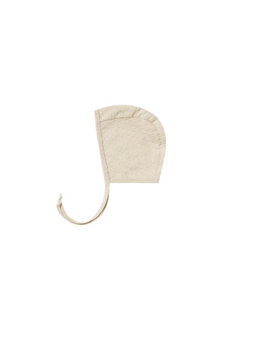 Quincy Mae Natural Pointelle Baby Bonnet