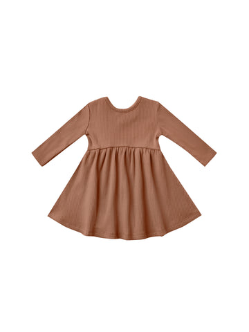 Quincy Mae Clay Ribbed Dress