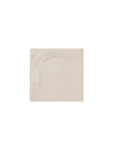 Quincy Mae Natural Knit Baby Blanket