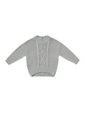 Quincy Mae Dusty Blue Cable Knit Set