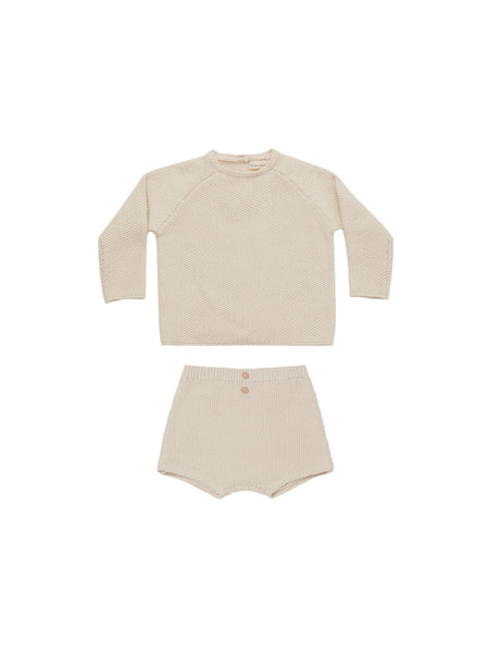 Quincy Mae Natural Summer Knit Set