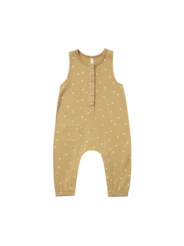 Quincy Mae Gold Sleeveless Jumpsuit