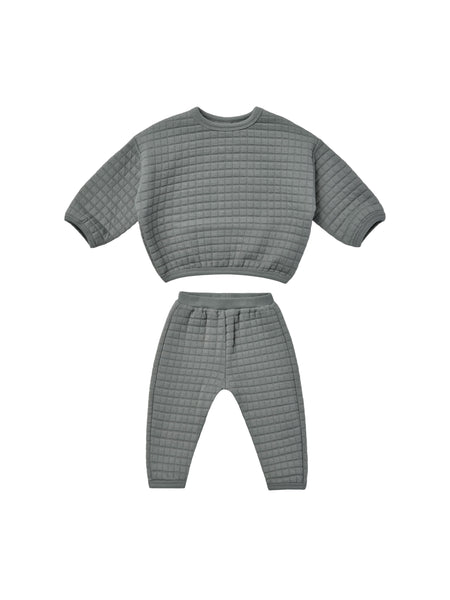 Quincy Mae Dusk Quilted Sweater + Pant Set