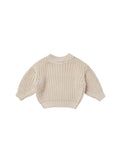 Quincy Mae Natural Knit Chunky Sweater + Bloomer Set
