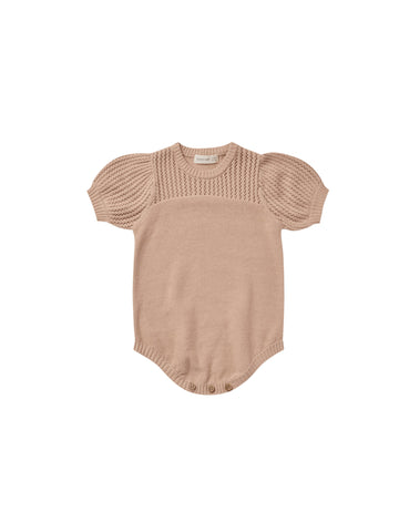 Quincy Mae Blush Pointelle Knit Romper