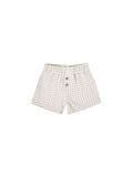 Quincy Mae Silver Gingham Boxy Top + Short Set