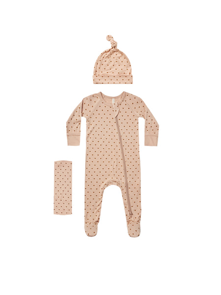 Quincy Mae Petal Hearts Bamboo Layette Set
