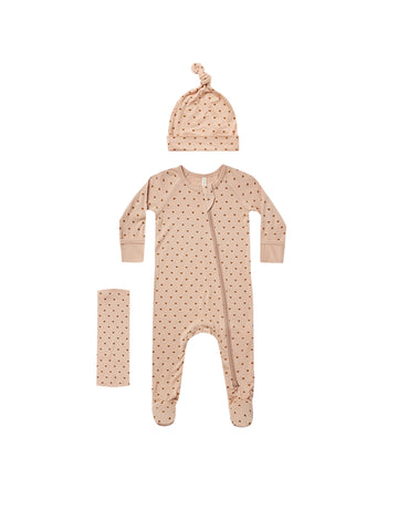 Quincy Mae Petal Hearts Bamboo Layette Set