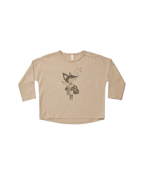 Rylee & Cru Putty Fox Long Sleeve Tee