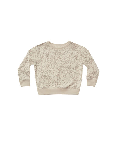 Rylee & Cru Stone Wild Rose Sweatshirt