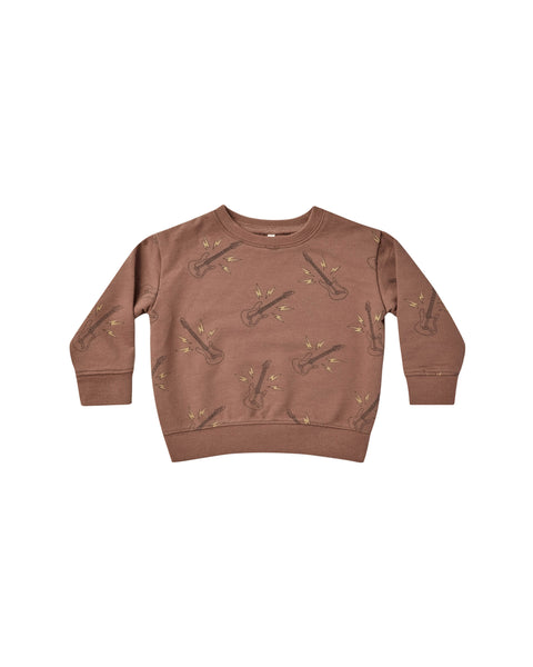 Rylee & Cru Mocha Guitars Sweatshirt