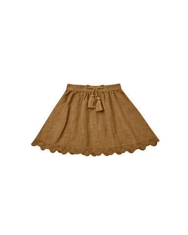 Rylee & Cru Chartreuse Mini Skirt