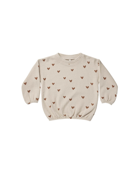 Rylee & Cru Pebble Hearts Slouchy Pullover