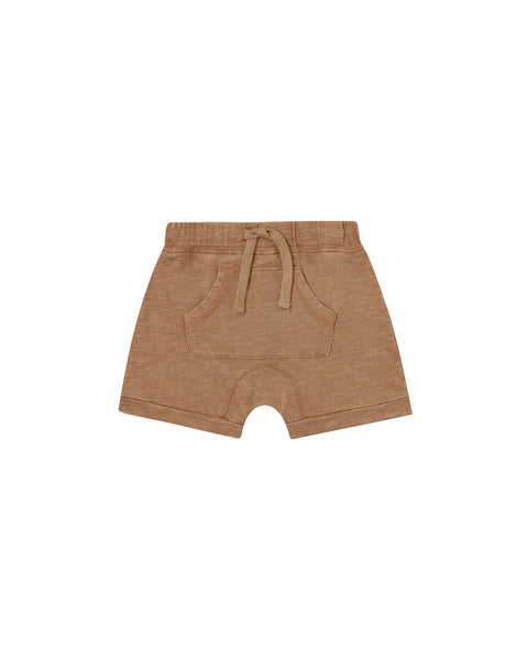 Rylee & Cru Camel Front Pouch Short