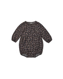 Rylee Cru Dark Floral Long Sleeve Bubble Romper – Panda and Cub