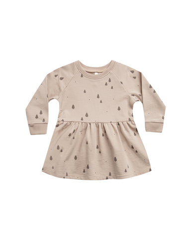 Rylee & Cru Beige Trees Raglan Dress