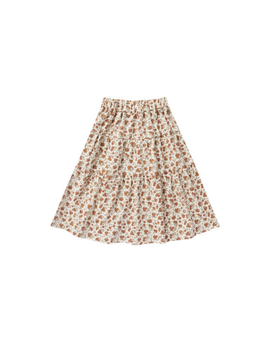 Rylee & Cru Garden Tiered Midi Skirt