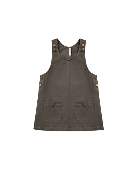 Rylee & Cru Charcoal Odette Overall Dress