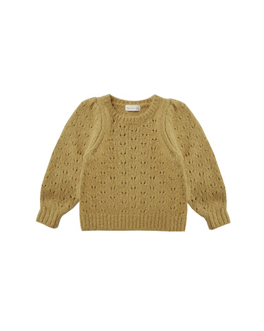 Rylee & Cru Gold Balloon Sweater