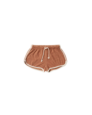 Rylee & Cru Terracotta Terry Track Shorts