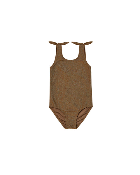 Rylee & Cru Chocolate Millie One-Piece Swimsuit