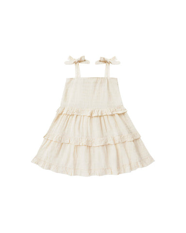 Rylee & Cru Ivory Ruffle Swing Dress