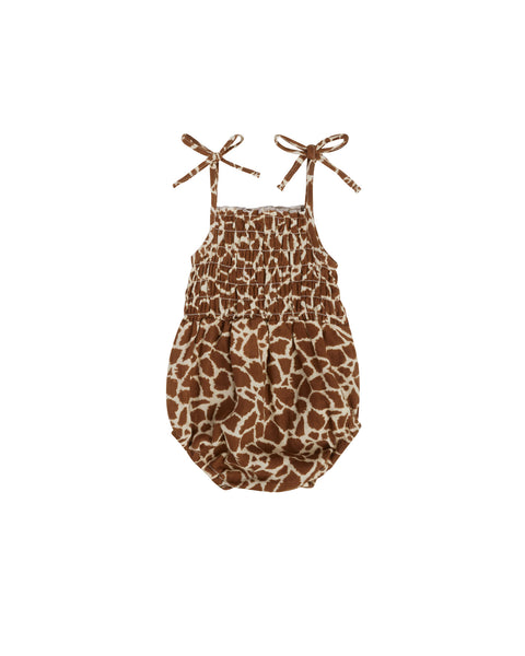 Rylee & Cru Giraffe Spots Kaia Romper