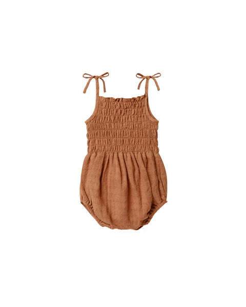 Rylee & Cru Terracotta Kaia Romper