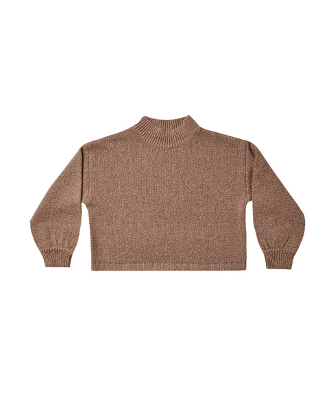 Rylee & Cru Heathered Mocha Knit Sweater