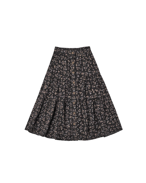 Rylee & Cru Dark Floral Joelle Skirt