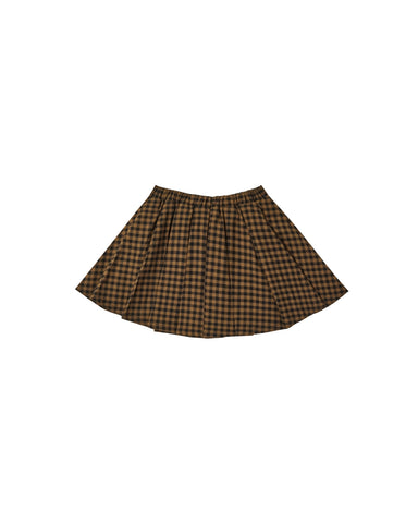 Rylee & Cru Chartreuse Plaid Mini Skirt
