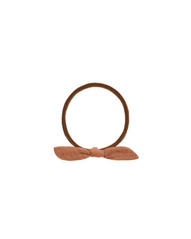 Rylee & Cru Dark Terracotta Little Knot Headband