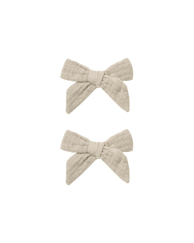 Rylee & Cru Stone Bow With Clip Set