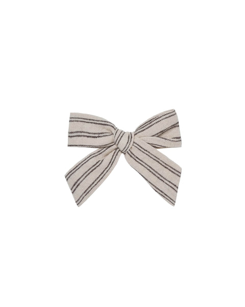 Rylee & Cru Black Pinstripe Girl Bow