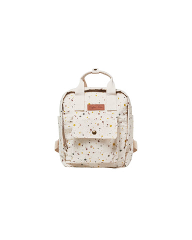 Rylee & Cru Natural Splatter Mini Backpack