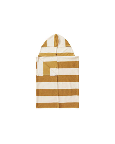 Rylee & Cru Gold Stripe Hooded Towel