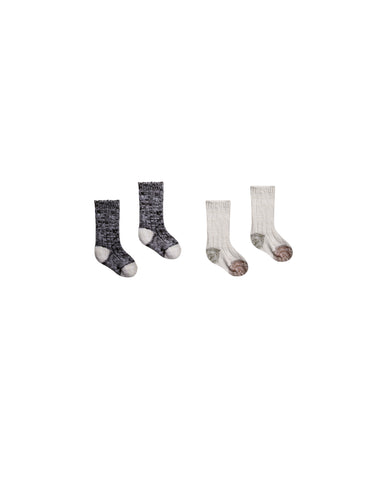 Rylee & Cru Color Block Chunky Knit Socks Set