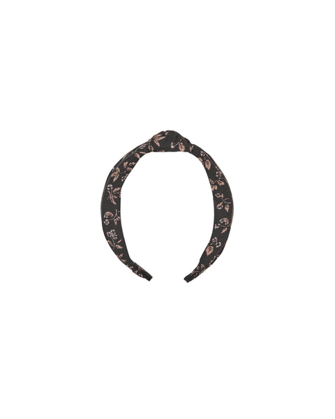 Rylee & Cru Dark Floral Knotted Headband