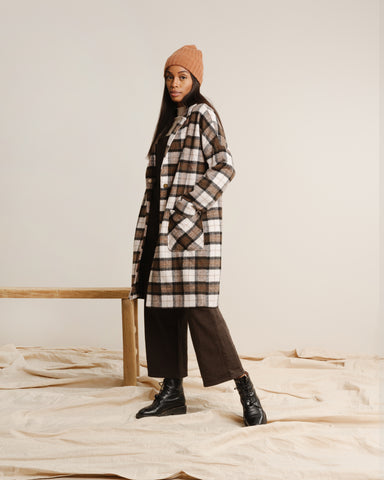 Rylee & Cru Multi Plaid Women's Coat