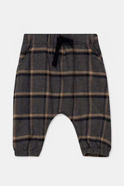 My Little Cozmo Baby Roman Plaid Flannel Pants