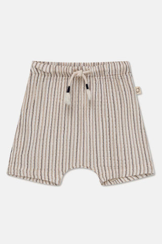 My Little Cozmo Ivory Gauze Stripes Baby Shorts