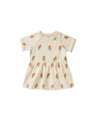 Rylee & Cru Natural Ice Cream Raglan Dress