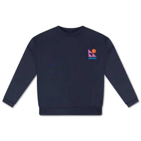 Repose Dark Night Blue Crewneck Sweater