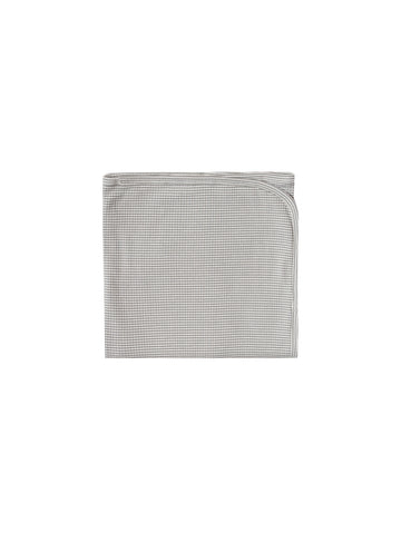 Quincy Mae Eucalyptus Stripe Ribbed Baby Blanket