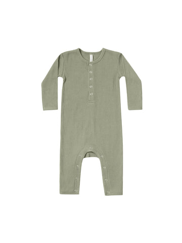 Quincy Mae Moss Ribbed Jumpsuit