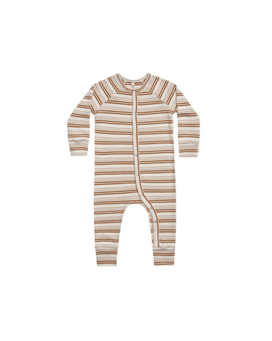 Rylee & Cru Oat & Cinnamon Striped Pajama Longjohn