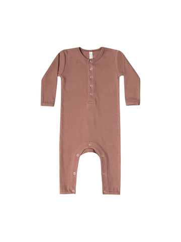 Quincy Mae Clay Ribbed Jumpsuit