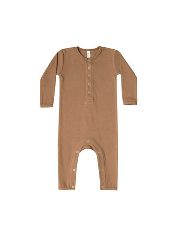Quincy Mae Copper Ribbed Baby Jumpsuit